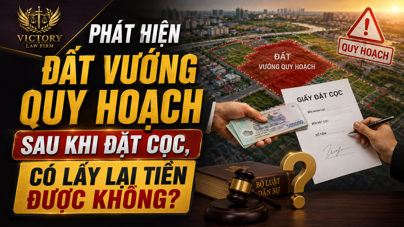 PHÁT HIỆN ĐẤT VƯỚNG QUY HOẠCH SAU KHI ĐẶT CỌC, CÓ LẤY LẠI TIỀN ĐƯỢC KHÔNG?