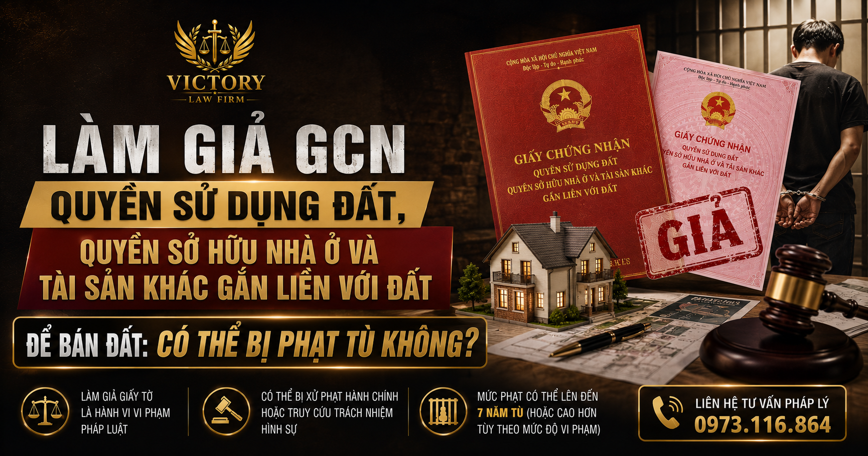 LÀM GIẢ GCN QUYỀN SỬ DỤNG ĐẤT ĐỂ BÁN ĐẤT: CÓ THỂ BỊ PHẠT TÙ KHÔNG?